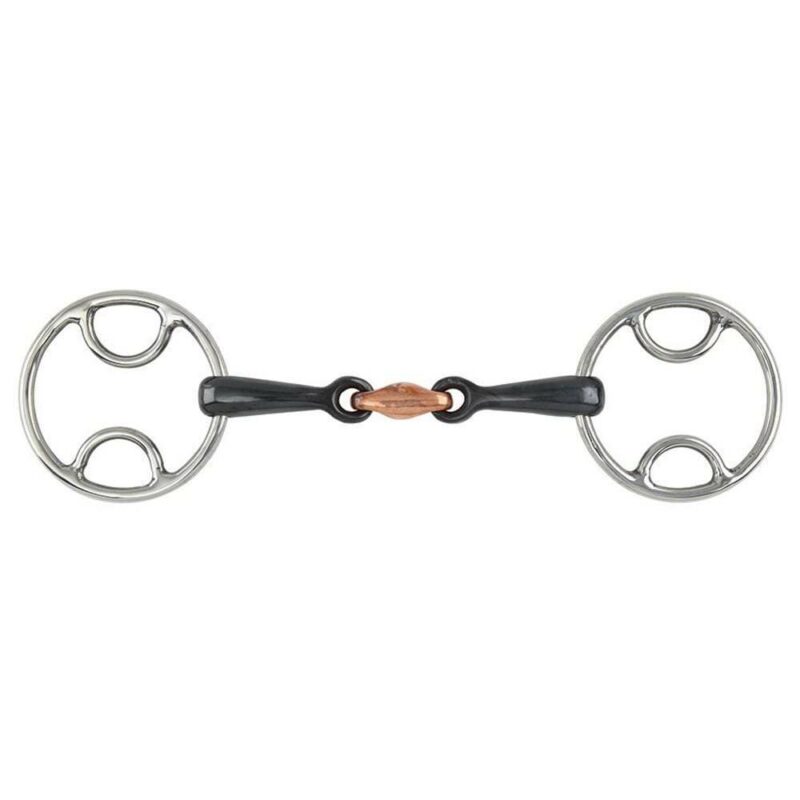 Sweet iron bevel bit loose ring snaffle