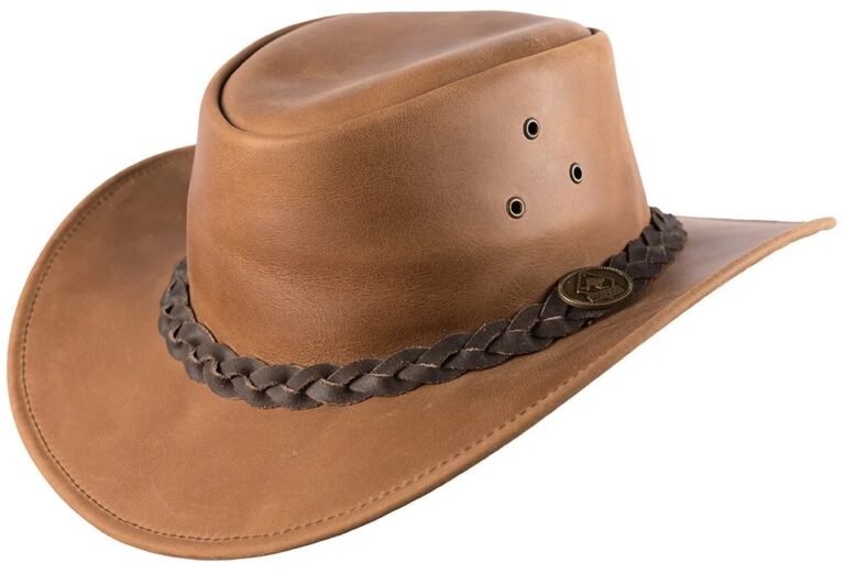 Black Jungle Denver leren hoed, westernhoed, volledig leer, cowboyhoed